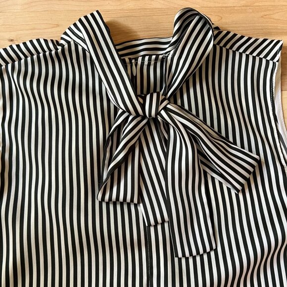 π Judith & Charles Sleeveless Tie-Neck Blouse β Size 4 - Picture 3 of 6